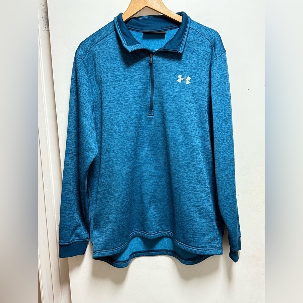 Under Armour Men's Teal Zip-Up Sweater Size XL